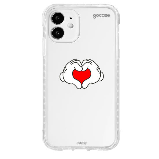 Capinha para celular  Mickey & Amigos - Mãos de Coração