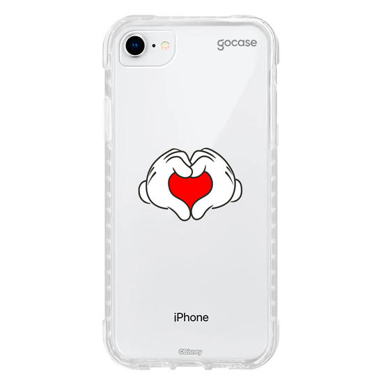 Capinha para celular  Mickey & Amigos - Mãos de Coração