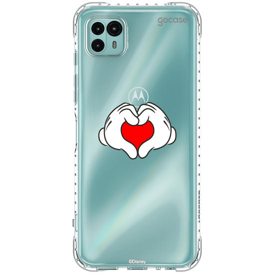 Capinha para celular  Mickey & Amigos - Mãos de Coração