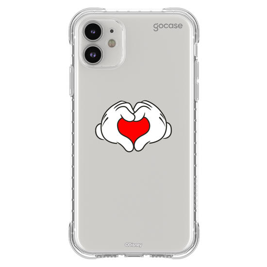 Capinha para celular  Mickey & Amigos - Mãos de Coração