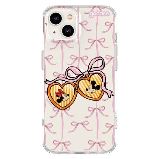 Capinha para celular  Minnie e Mickey - Coração Coquette