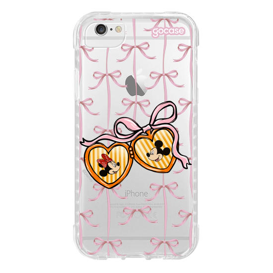 Capinha para celular  Minnie e Mickey - Coração Coquette
