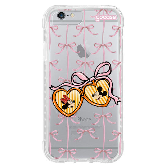 Capinha para celular  Minnie e Mickey - Coração Coquette