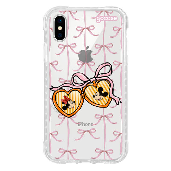 Capinha para celular  Minnie e Mickey - Coração Coquette