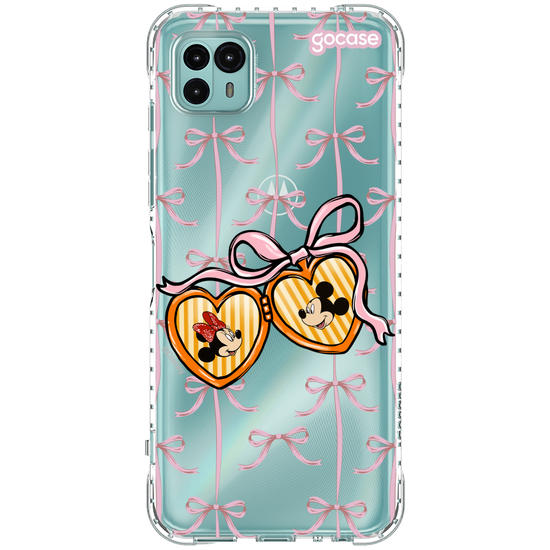 Capinha para celular  Minnie e Mickey - Coração Coquette