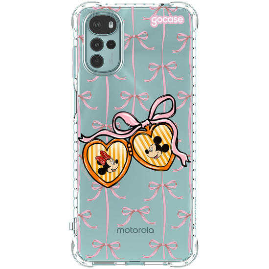 Capinha para celular  Minnie e Mickey - Coração Coquette