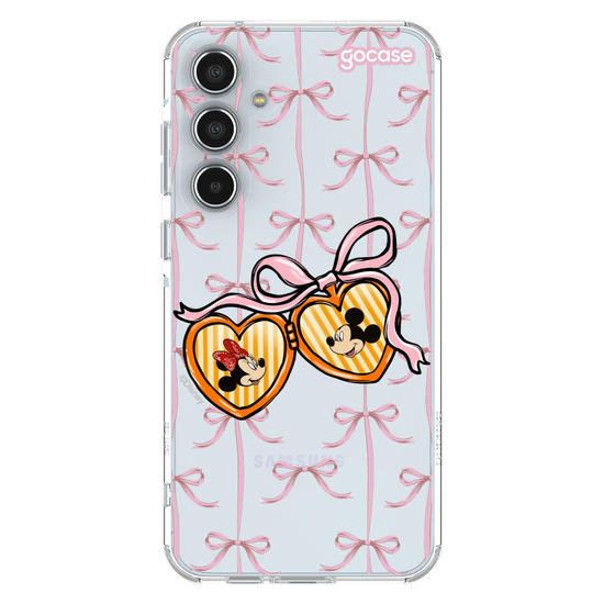 Capinha para celular  Minnie e Mickey - Coração Coquette