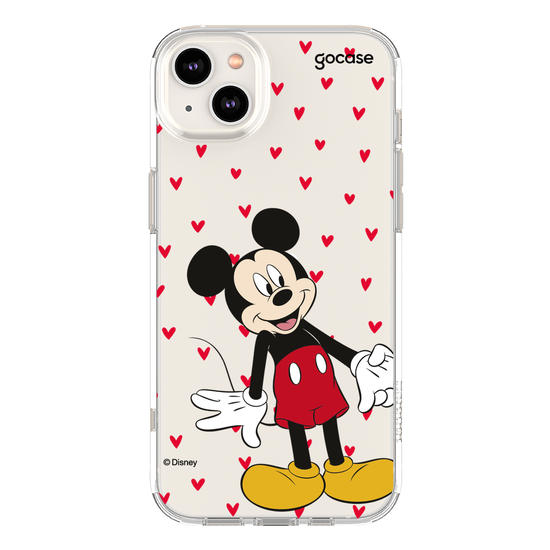 Capinha para celular  Mickey e Amigos - Metadinha Te amo!