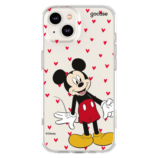 Capinha para celular  Mickey e Amigos - Metadinha Te amo!