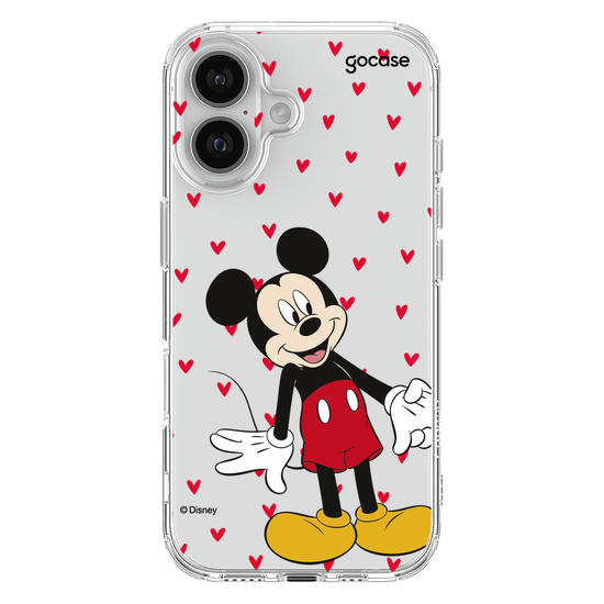 Capinha para celular  Mickey e Amigos - Metadinha Te amo!