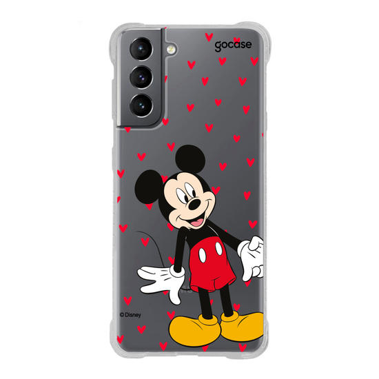 Capinha para celular  Mickey e Amigos - Metadinha Te amo!