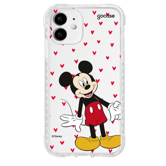 Capinha para celular  Mickey e Amigos - Metadinha Te amo!