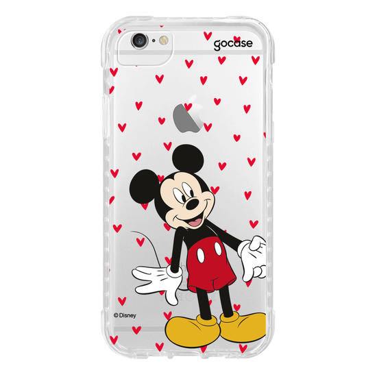 Capinha para celular  Mickey e Amigos - Metadinha Te amo!