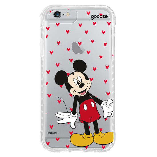 Capinha para celular  Mickey e Amigos - Metadinha Te amo!
