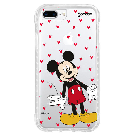 Capinha para celular  Mickey e Amigos - Metadinha Te amo!