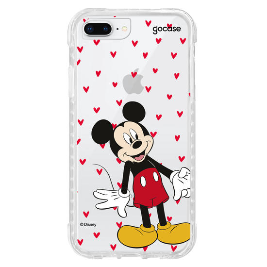 Capinha para celular  Mickey e Amigos - Metadinha Te amo!