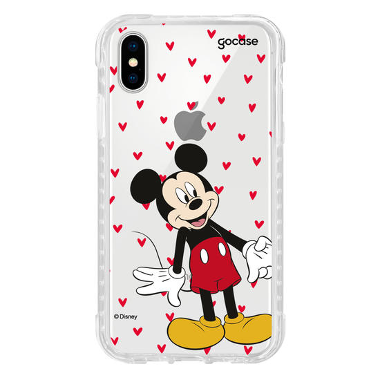 Capinha para celular  Mickey e Amigos - Metadinha Te amo!