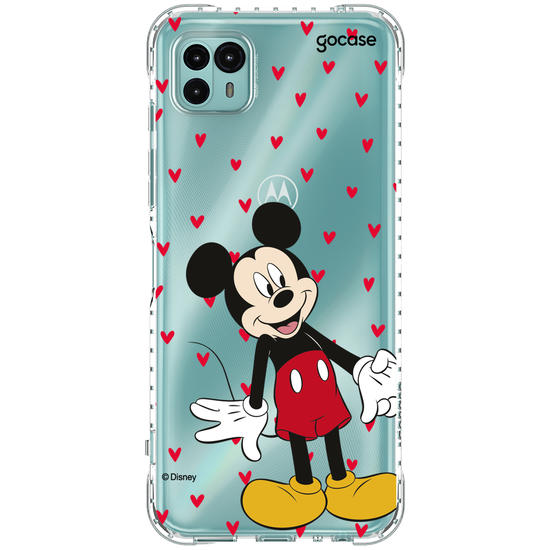 Capinha para celular  Mickey e Amigos - Metadinha Te amo!