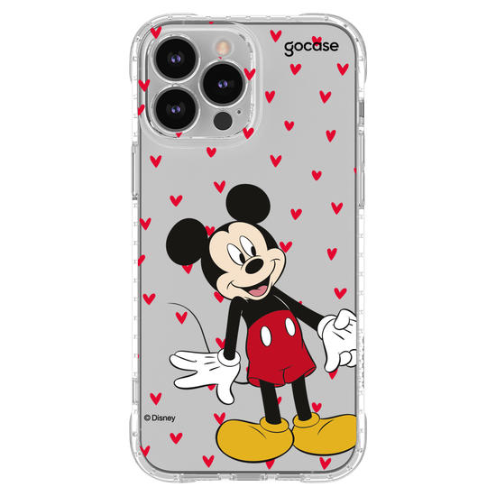 Capinha para celular  Mickey e Amigos - Metadinha Te amo!