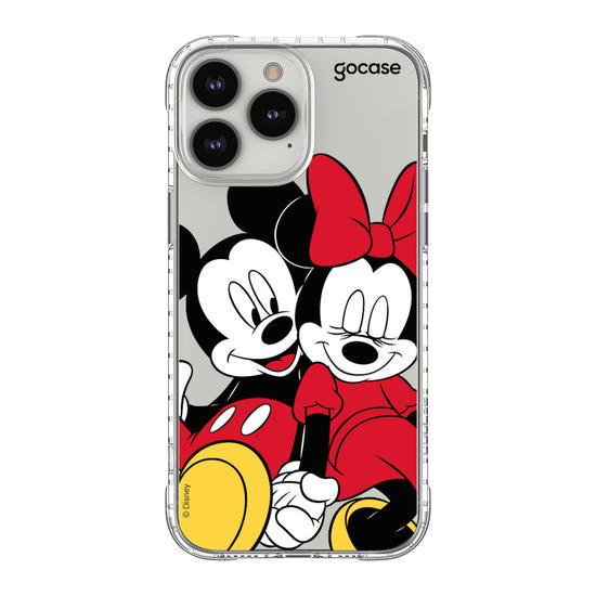 Capa para iPhone 13 Pro Max Oficial da Disney Mickey e Minnie Beijo -  Clássicos Disney