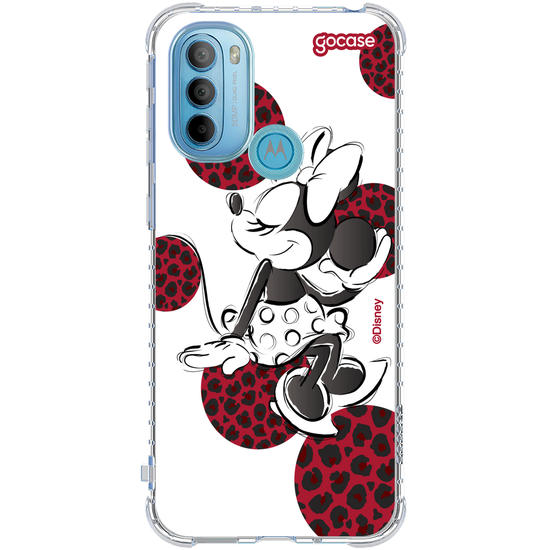 Capinha para celular  Minnie - Lineart Oncinha