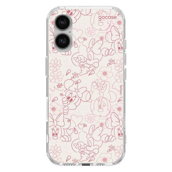 Capinha para celular  Mickey & Amigos - Minnie Rose Lineart