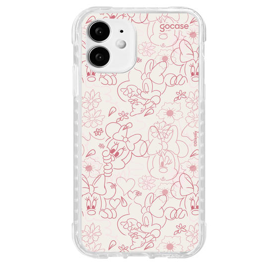 Capinha para celular  Mickey & Amigos - Minnie Rose Lineart