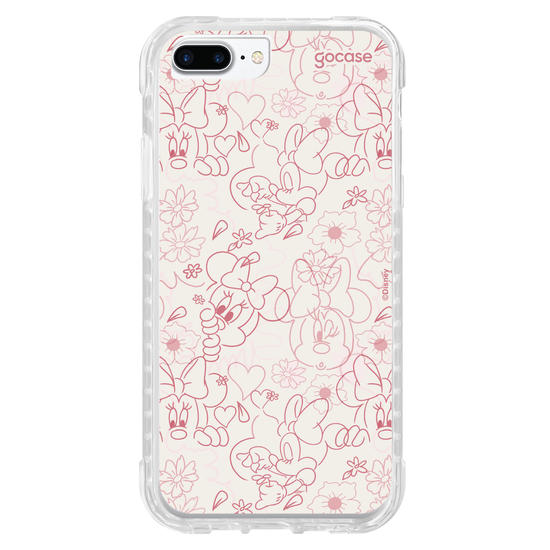 Capinha para celular  Mickey & Amigos - Minnie Rose Lineart
