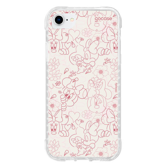 Capinha para celular  Mickey & Amigos - Minnie Rose Lineart