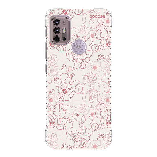 Capinha para celular  Mickey & Amigos - Minnie Rose Lineart