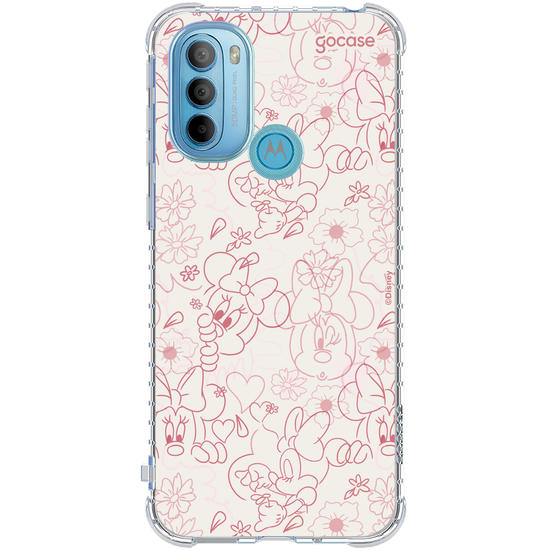 Capinha para celular  Mickey & Amigos - Minnie Rose Lineart