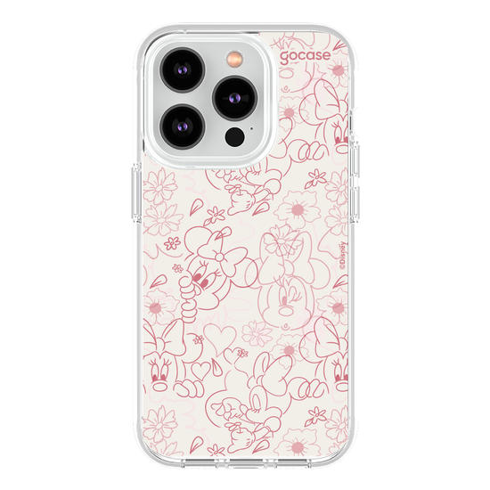 Capinha para celular  Mickey & Amigos - Minnie Rose Lineart