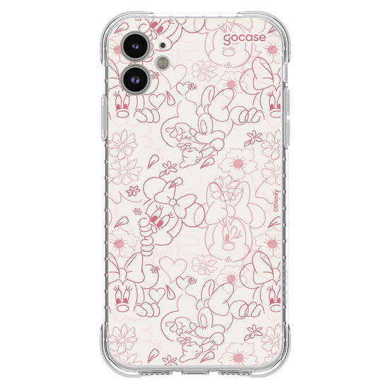 Capinha para celular  Mickey & Amigos - Minnie Rose Lineart