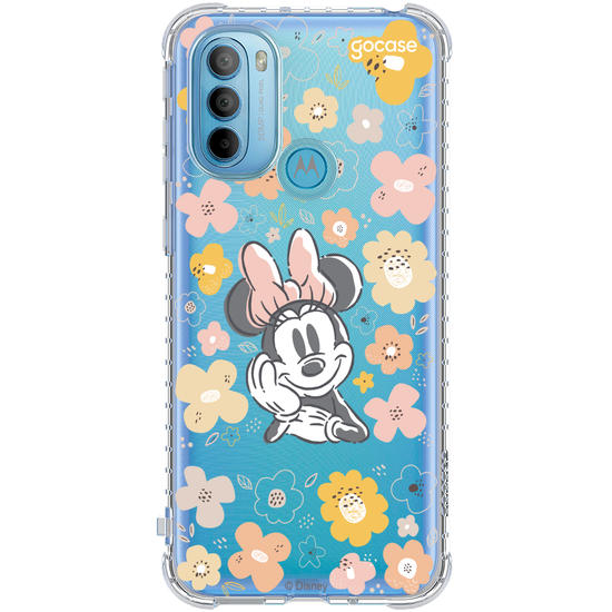 Capinha para celular  Mickey & Amigos - Minnie - Flores da Primavera