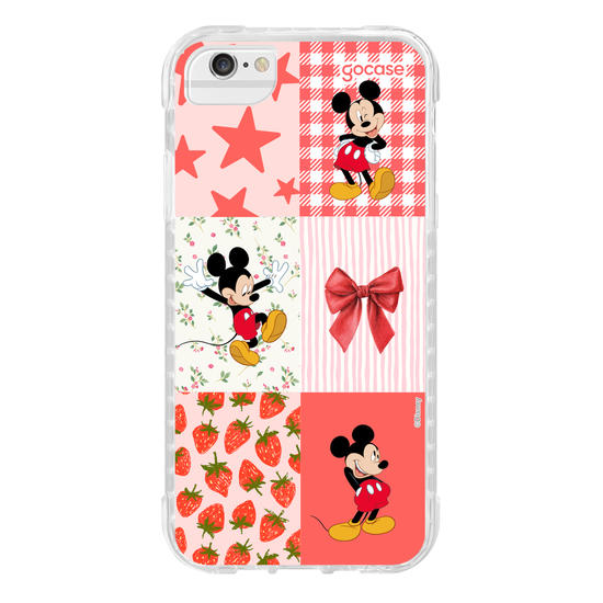 Capinha para celular  Mickey Mouse - Colagem Cute Red