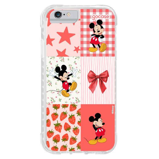 Capinha para celular  Mickey Mouse - Colagem Cute Red