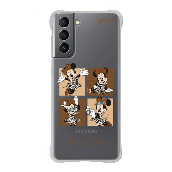 Capinha para celular  Minnie Mouse - Quarteto Animal Print