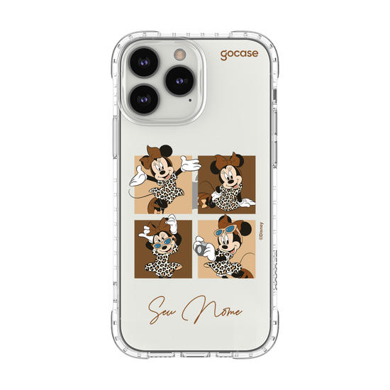 Capinha para celular  Minnie Mouse - Quarteto Animal Print