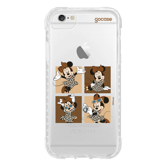 Capinha para celular  Minnie Mouse - Quarteto Animal Print