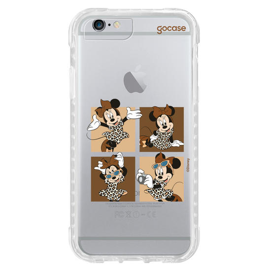 Capinha para celular  Minnie Mouse - Quarteto Animal Print