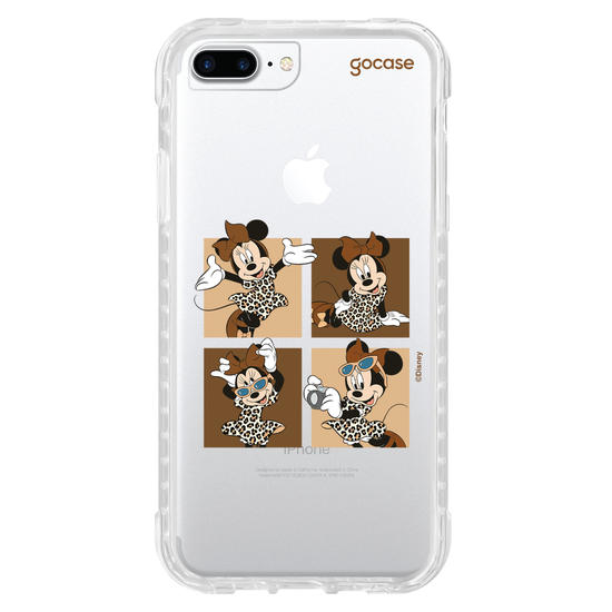 Capinha para celular  Minnie Mouse - Quarteto Animal Print
