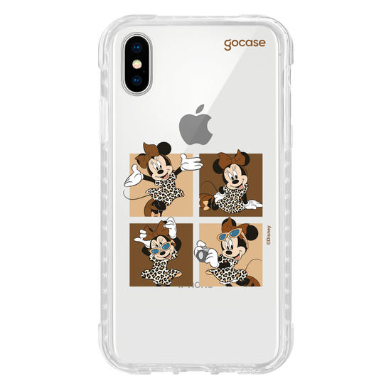 Capinha para celular  Minnie Mouse - Quarteto Animal Print