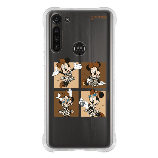 Capinha para celular  Minnie Mouse - Quarteto Animal Print