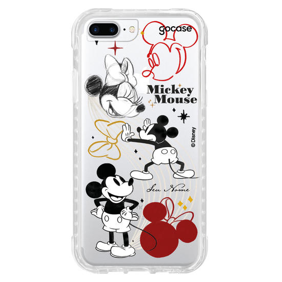 Capinha para celular Mickey & Amigos - Elementos Sketch