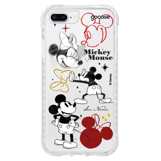 Capinha para celular Mickey & Amigos - Elementos Sketch