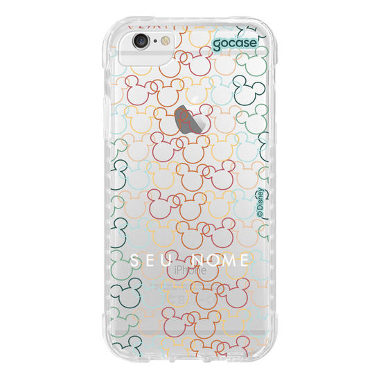 Capinha para celular Mickey & Amigos - Line Art Pattern