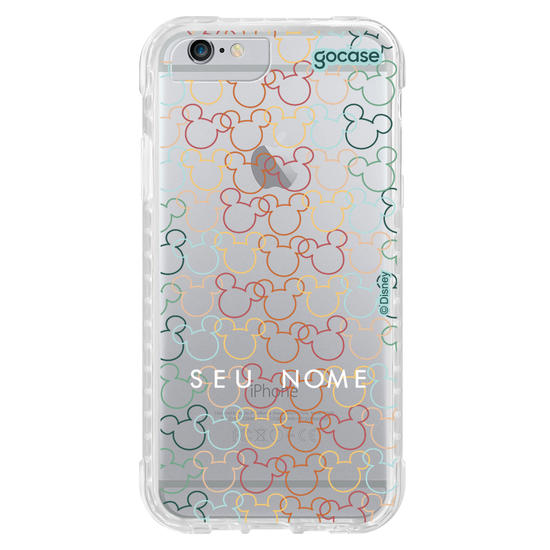 Capinha para celular Mickey & Amigos - Line Art Pattern