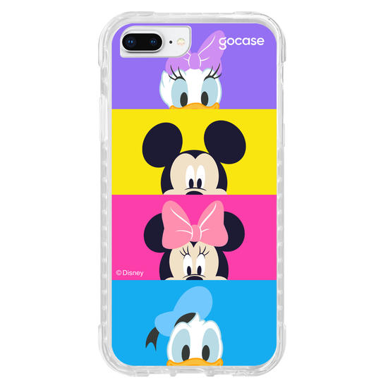 Capinha para celular Mickey & Amigos - Paleta de Cores Horizontal