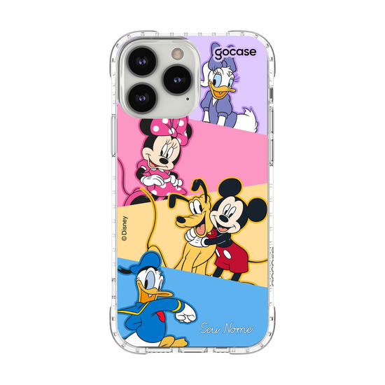 Capinha para celular Mickey & Amigos - Paleta de Cores Diagonal