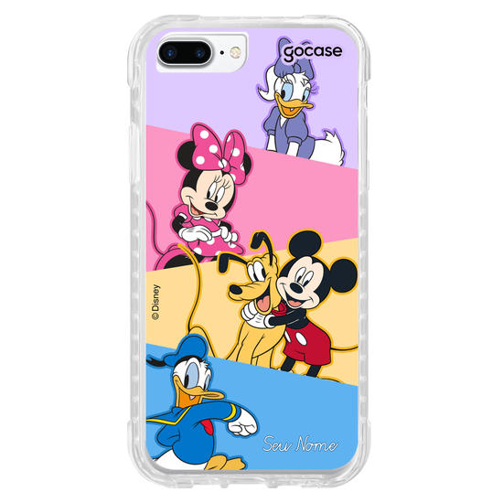 Capinha para celular Mickey & Amigos - Paleta de Cores Diagonal